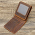 Retro Rough Tri-fold Leather Wallet